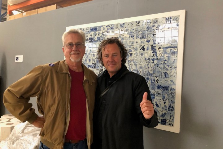 a person standing posing for the camera